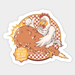 Rocket Chicken Sticker